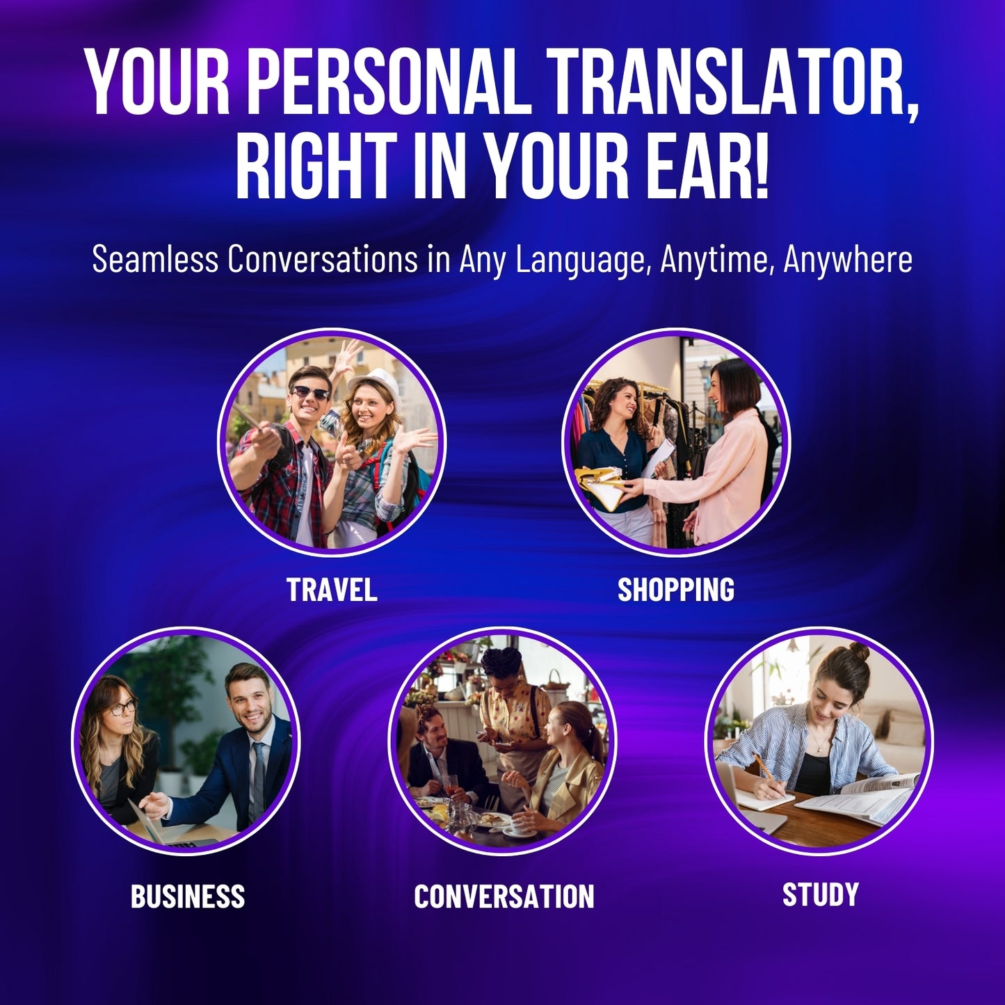 Direalone™ Wireless Bluetooth Translation Earbuds